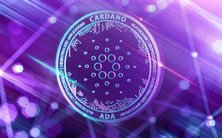 neon glowing cardano coin 768x480 1