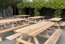 picnic tables hardwood picnic tables well built table 597x800